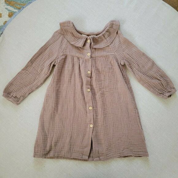 H&M Ruffled Muslin Dress - Picture 2 of 7